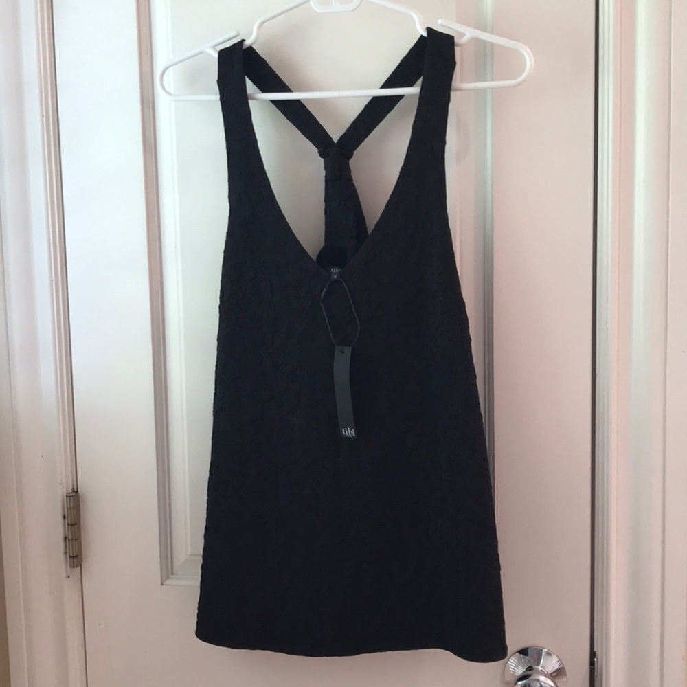 Tibi Black Knotted Tank Size 6